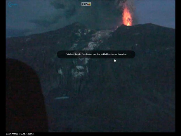 Ausbruch Island Vulkan